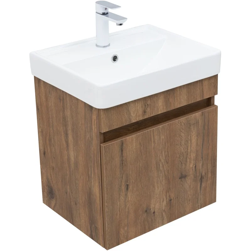 Тумба под раковину Aquanet Оптима 50 дуб рустикальный 