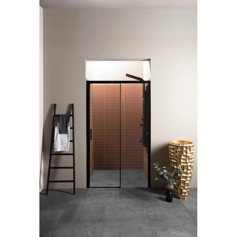 Душевая дверь Aquanet Pleasure AE60-N-150H200U-BT 150, прозрачное стекло