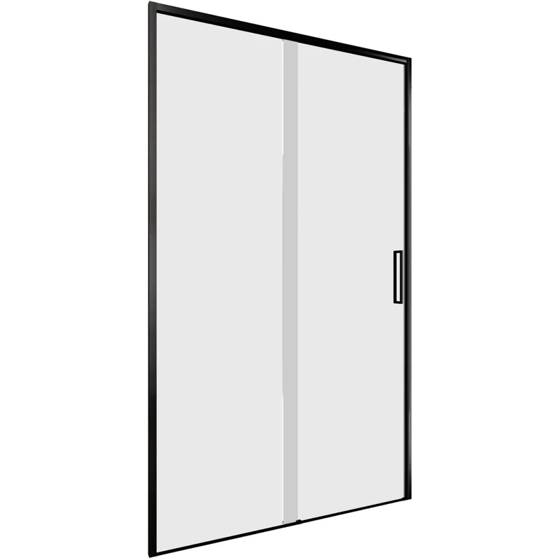 Душевая дверь Aquanet Pleasure Evo 110 AE65-N110-BT профиль черный, прозрачное стекло