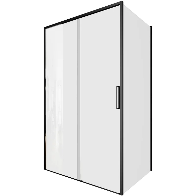 Душевой уголок Aquanet Pleasure Evo 120x80 AE65-120x80-BT профиль черный, прозрачное стекло