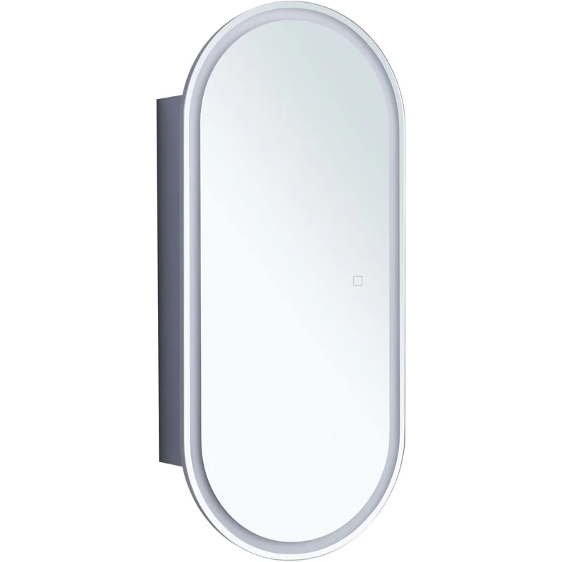 Зеркальный шкаф Aquanet Монте 40 белый, с LED подсветкой