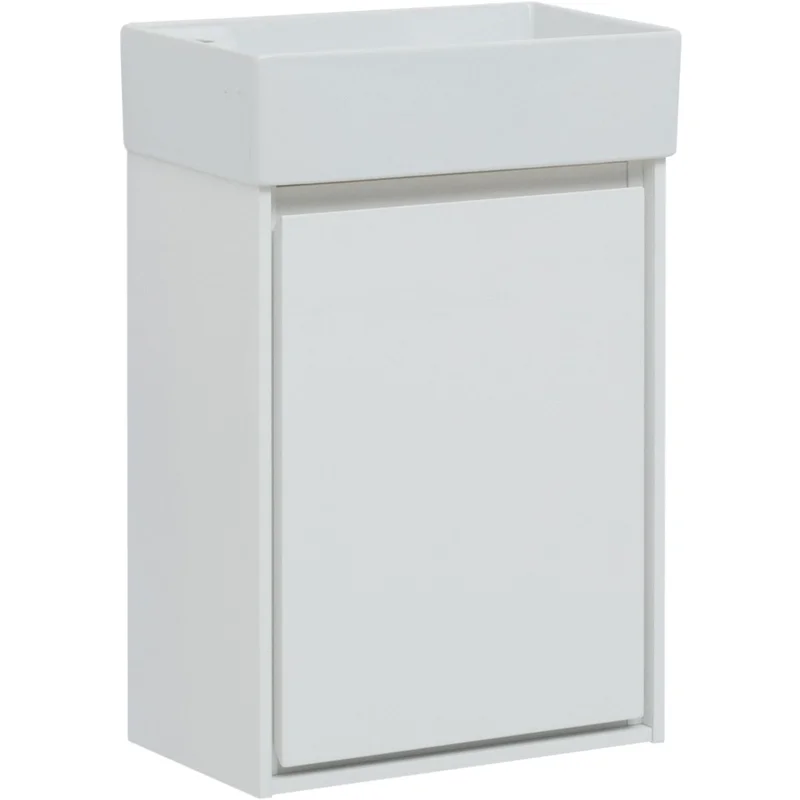 Тумба под раковину Aquanet Милан 45 белый глянец