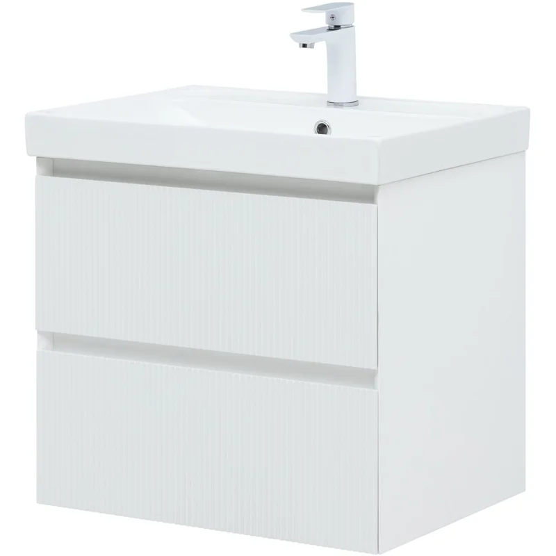 Тумба под раковину Aquanet Альтера 60 белый матовый