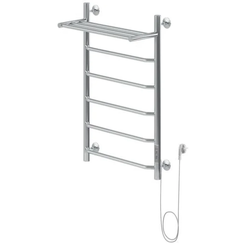 Полотенцесушитель электрический Aquanet Fiona 80х50 Тэн справа, с полкой