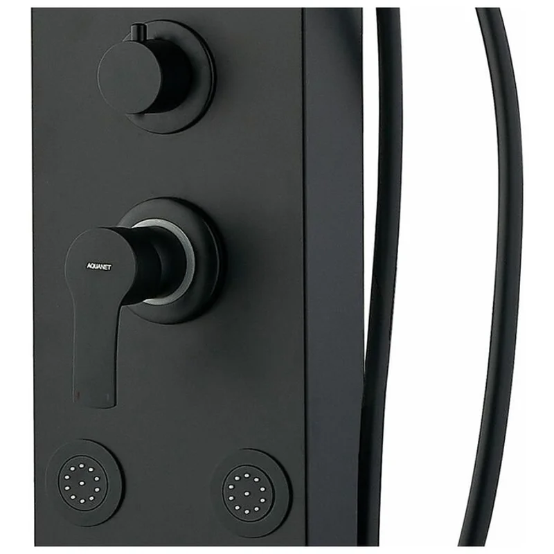 Душевая панель Galaxy Black с гидромассажем и изливом