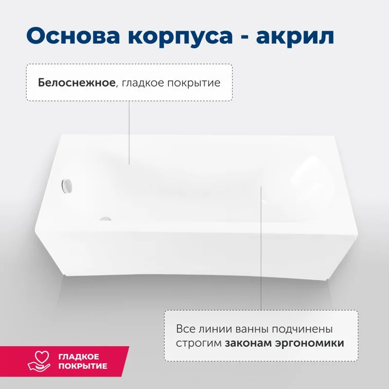 Акриловая ванна Aquanet Lotos 165x70 (с каркасом)