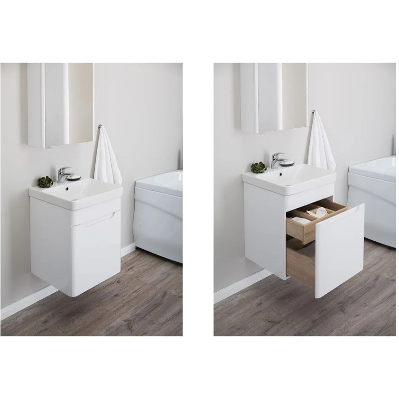 Тумба с раковиной Aquanet София 50 белый