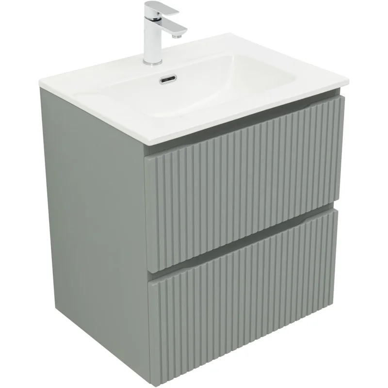 Тумба под раковину Aquanet Джейн (Flat) 60 мисти грин