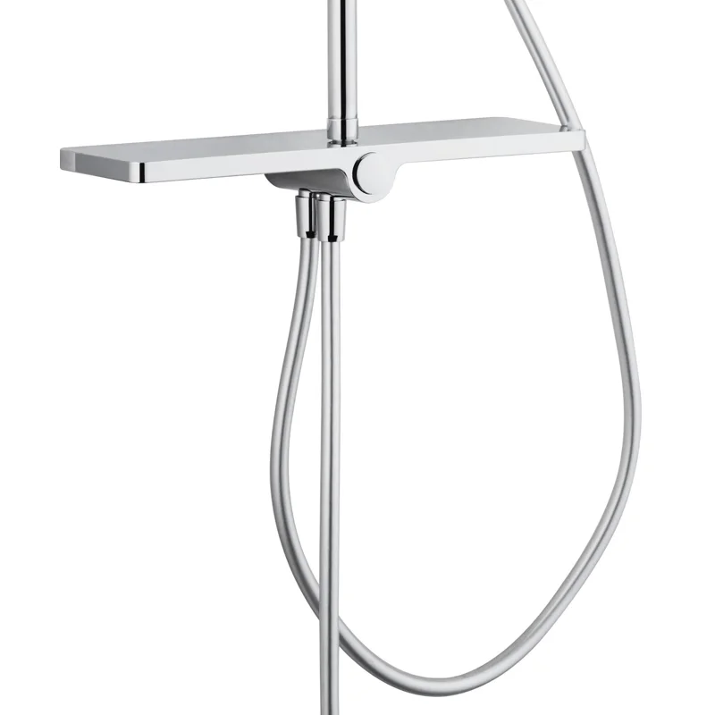 Душевая стойка Aquanet Pragmatic S AF430-70-S-C, с полочкой