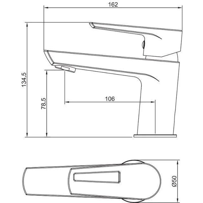 Смеситель для раковины Aquanet Logic AF320-10С