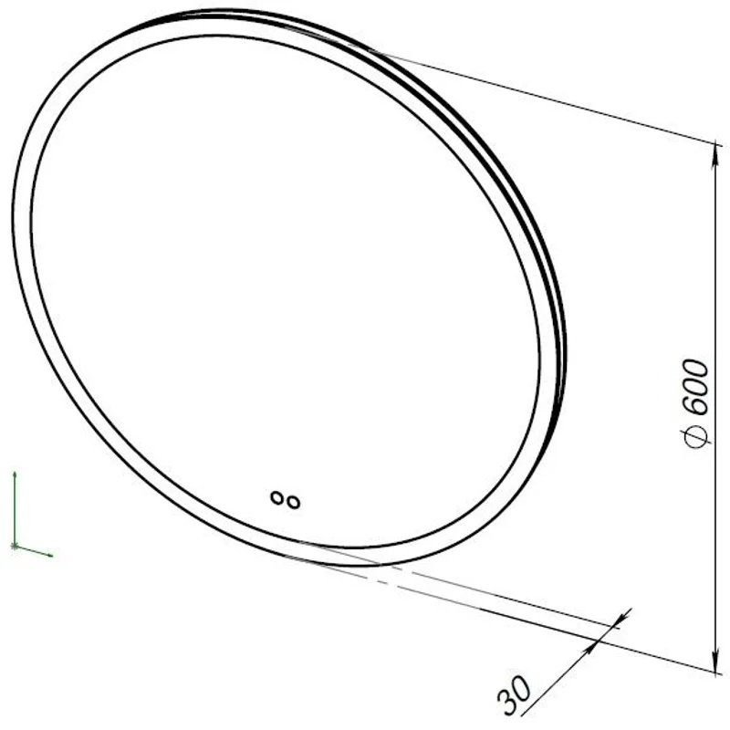 Зеркало Aquanet Арт 60 RGB LED