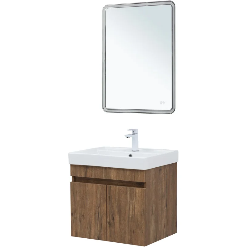 Тумба под раковину Aquanet Оптима 60 дуб рустикальный 