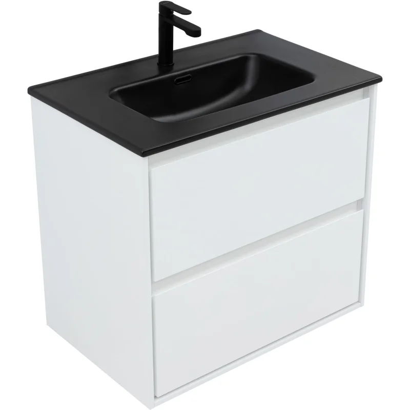 Тумба под раковину Aquanet Милан 70 белый глянец