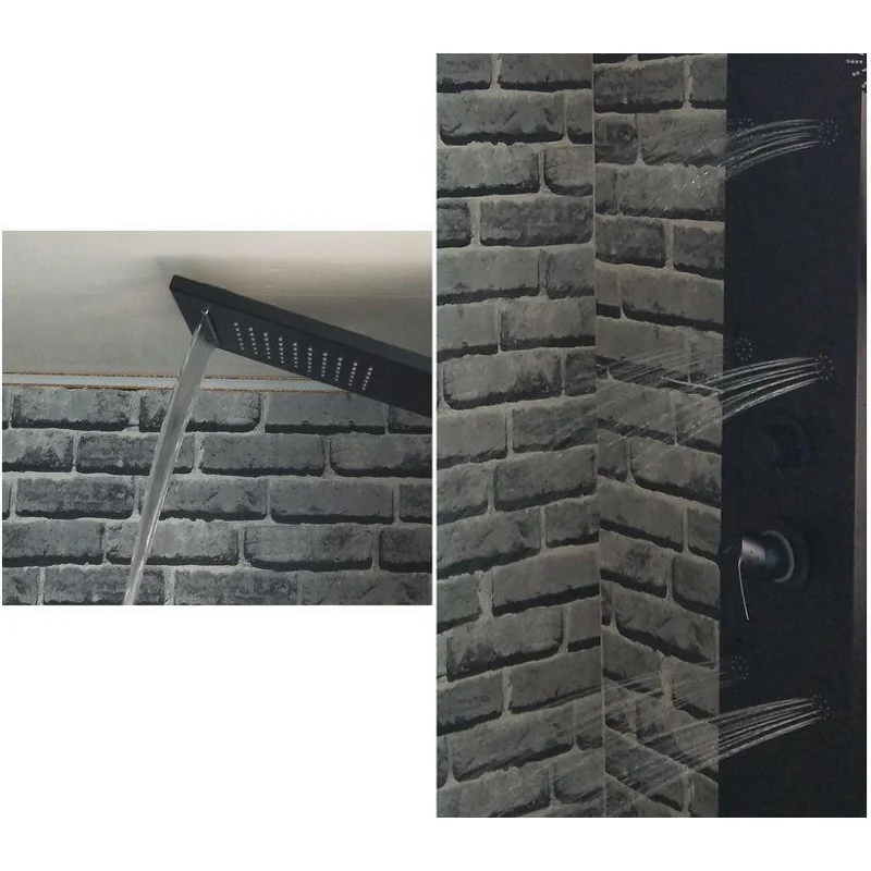 Душевая панель Galaxy Black с гидромассажем