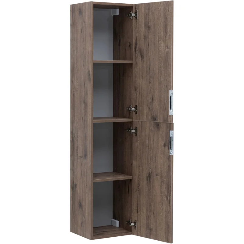 Шкаф-пенал Aquanet Алвита New 35 дуб веллингтон табак