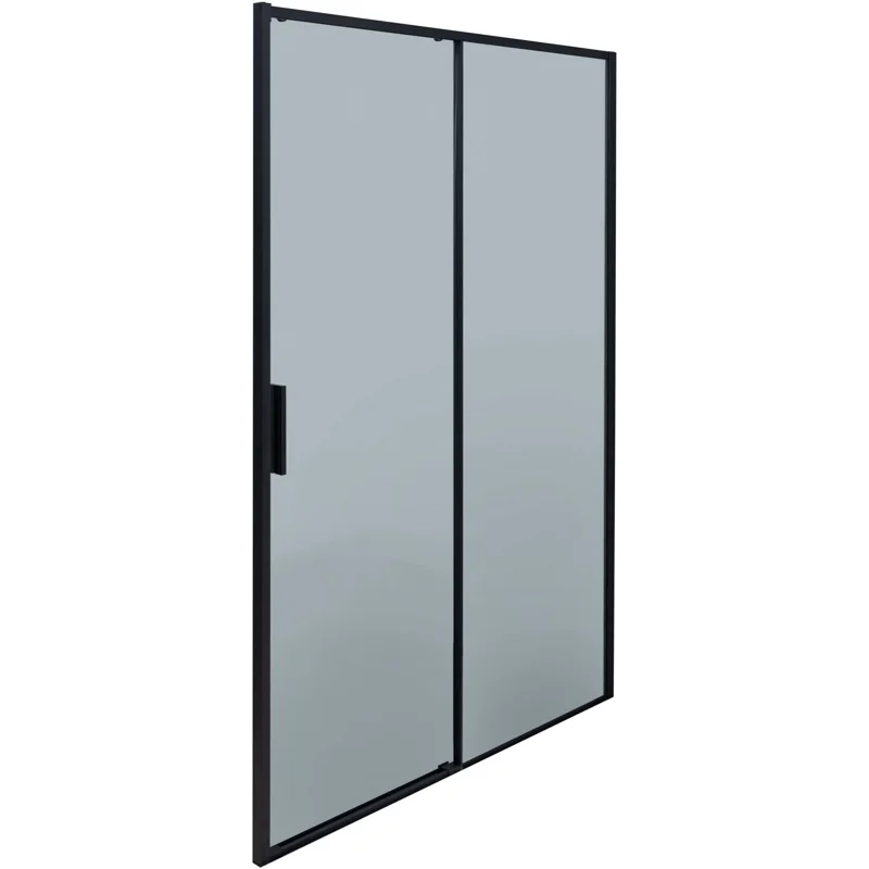 Душевая дверь Aquanet Pleasure Evo 140 AE65-N140-BT профиль черный, прозрачное стекло