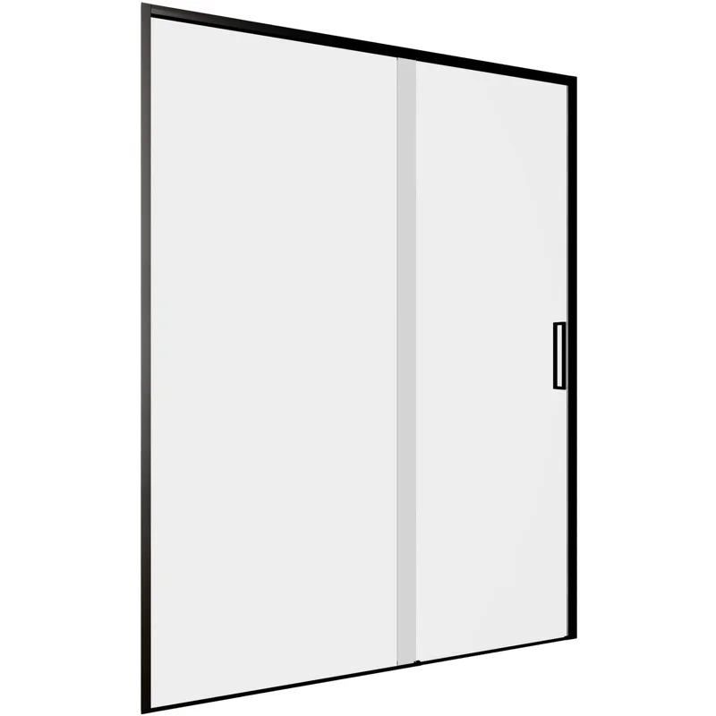 Душевая дверь Aquanet Pleasure Evo 140 AE65-N140-BT профиль черный, прозрачное стекло