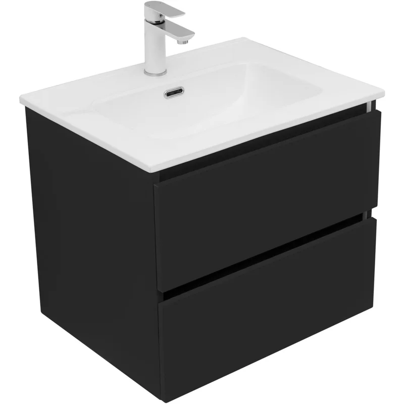 Тумба под раковину Aquanet Вега 2.0 60 черный
