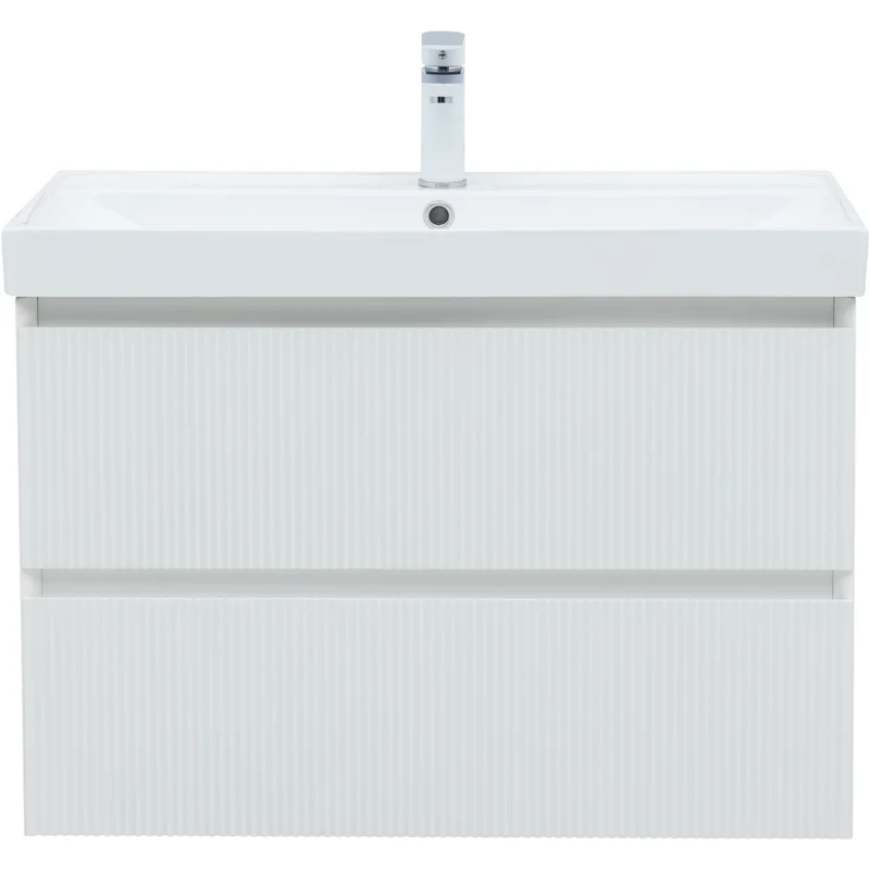 Тумба под раковину Aquanet Альтера 80 белый матовый