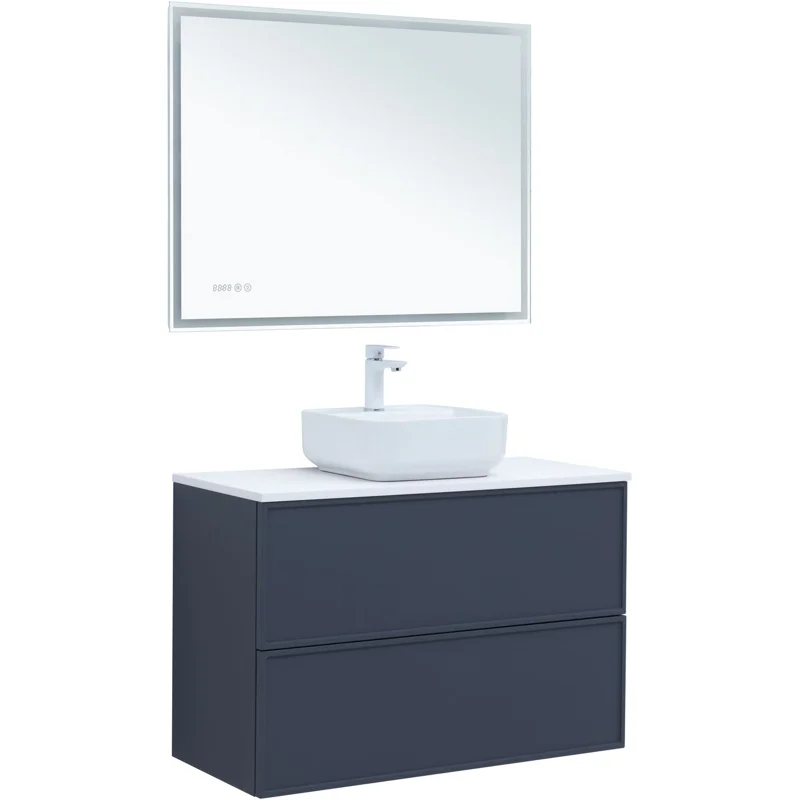 Тумба под раковину Aquanet Арт 100 маренго