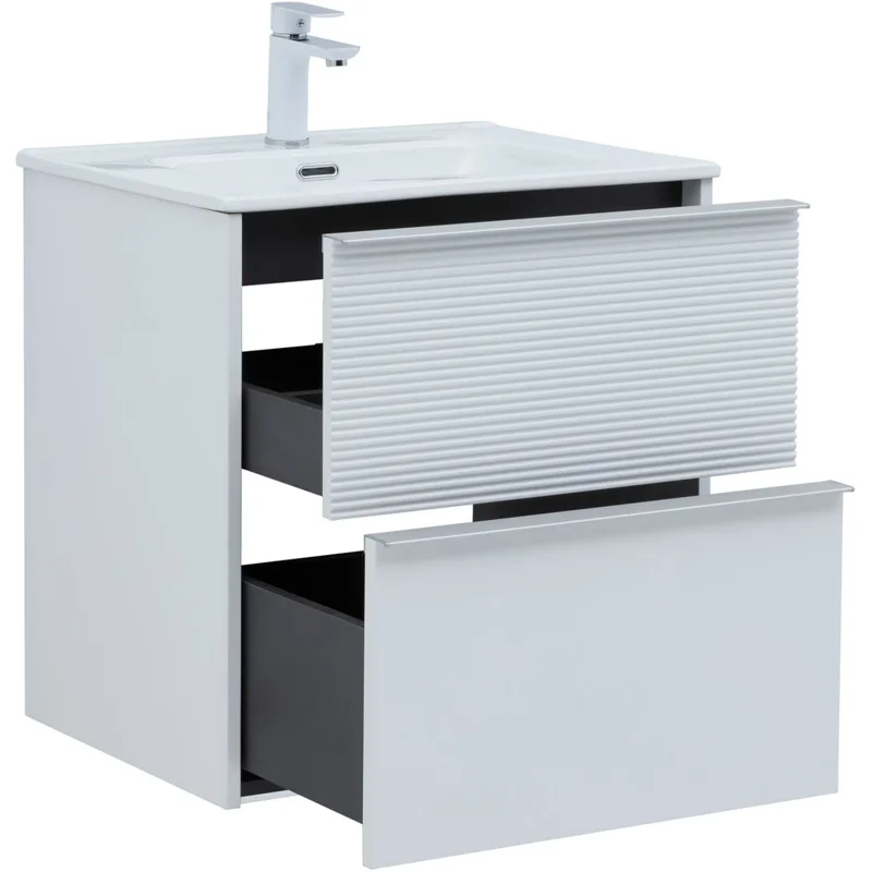 Тумба под раковину Aquanet Вита 60 белый матовый