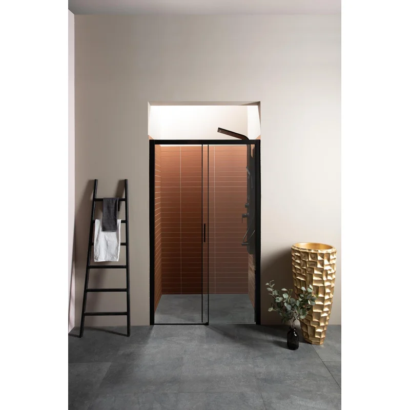 Душевая дверь Aquanet Pleasure AE60-N-150H200U-BT 150, прозрачное стекло