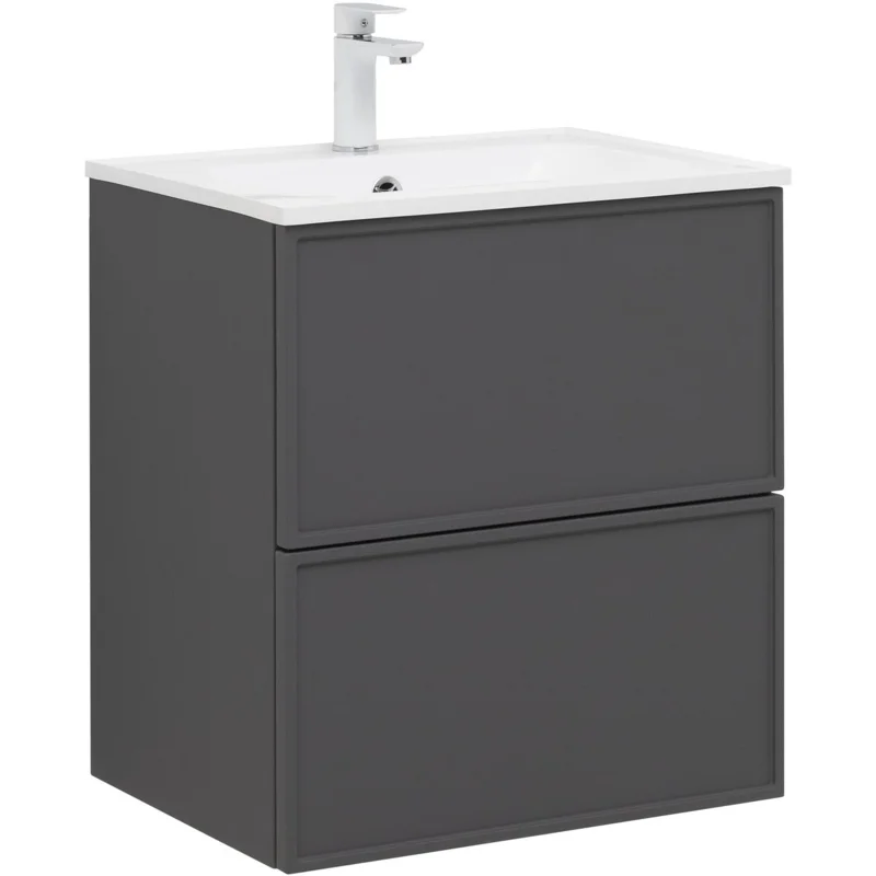 Тумба под раковину Aquanet Арт 60 ясень графит