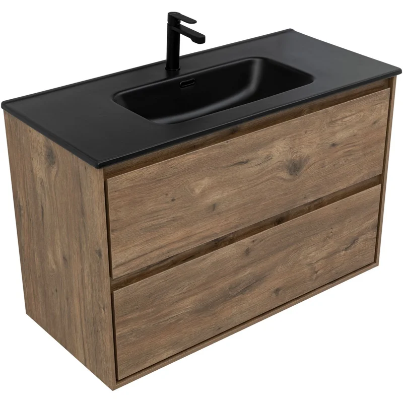 Тумба под раковину Aquanet Милан 100 дуб рустикальный