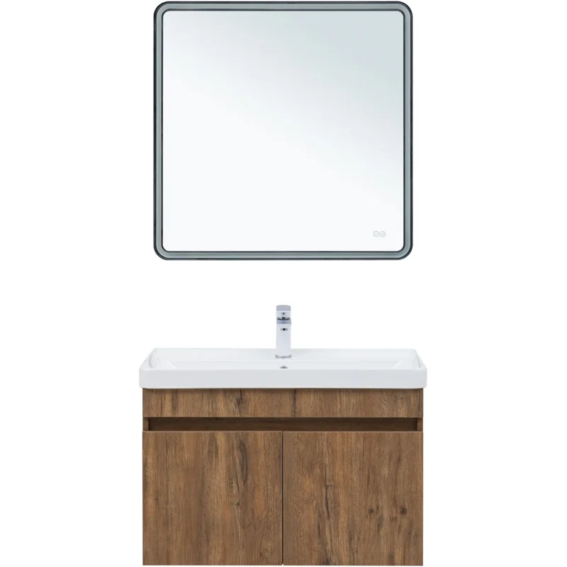 Тумба под раковину Aquanet Оптима 80 дуб рустикальный 