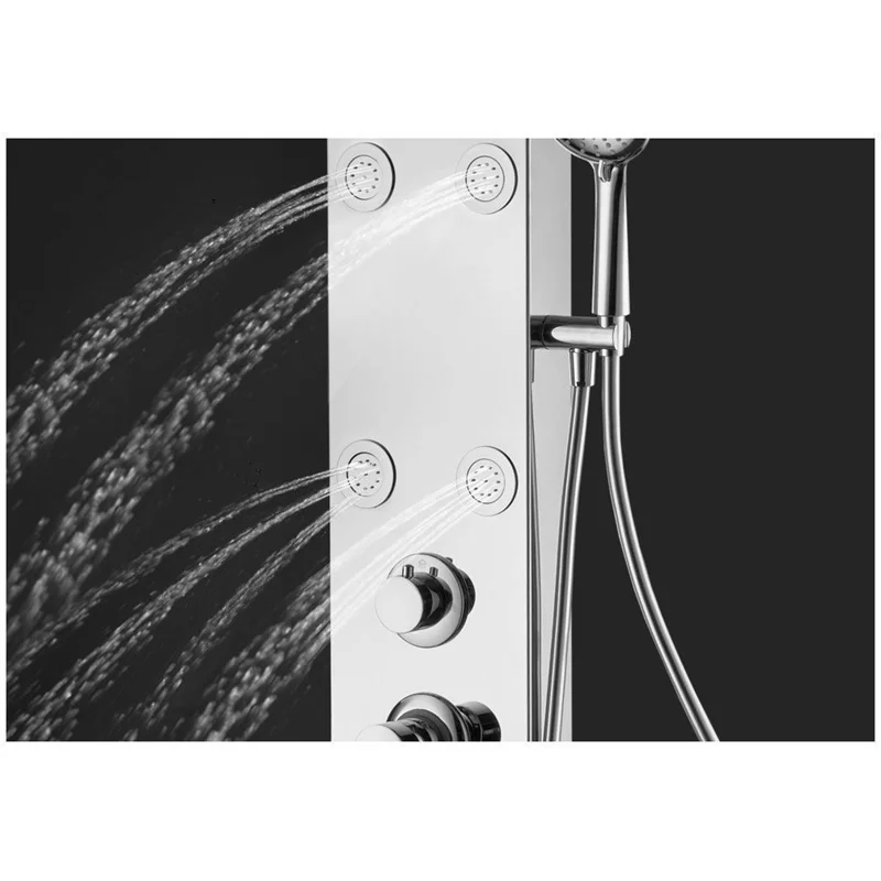 Душевая панель Galaxy Shine с гидромассажем и изливом