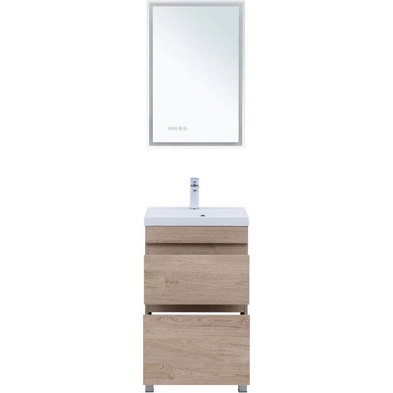 Тумба под раковину Aquanet Нота New 50 дуб светлый