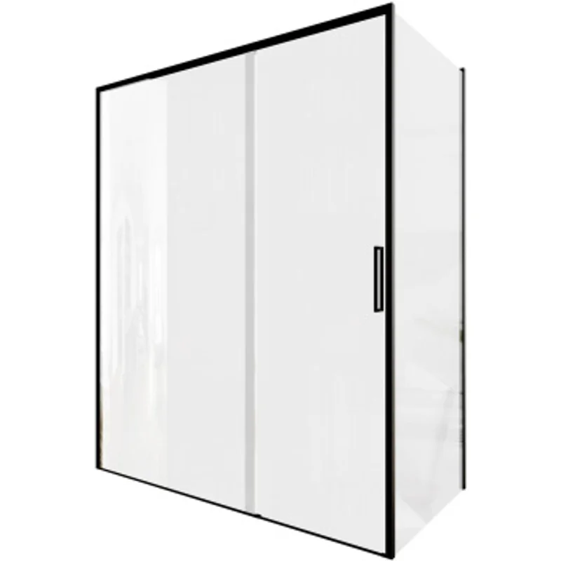 Душевой уголок Aquanet Pleasure Evo 160x80 AE65-160x80-BT профиль черный, прозрачное стекло Душевой уголок Aquanet Pleasure Evo 160x80 AE65-160x80-BT профиль черный, прозрачное стекло
