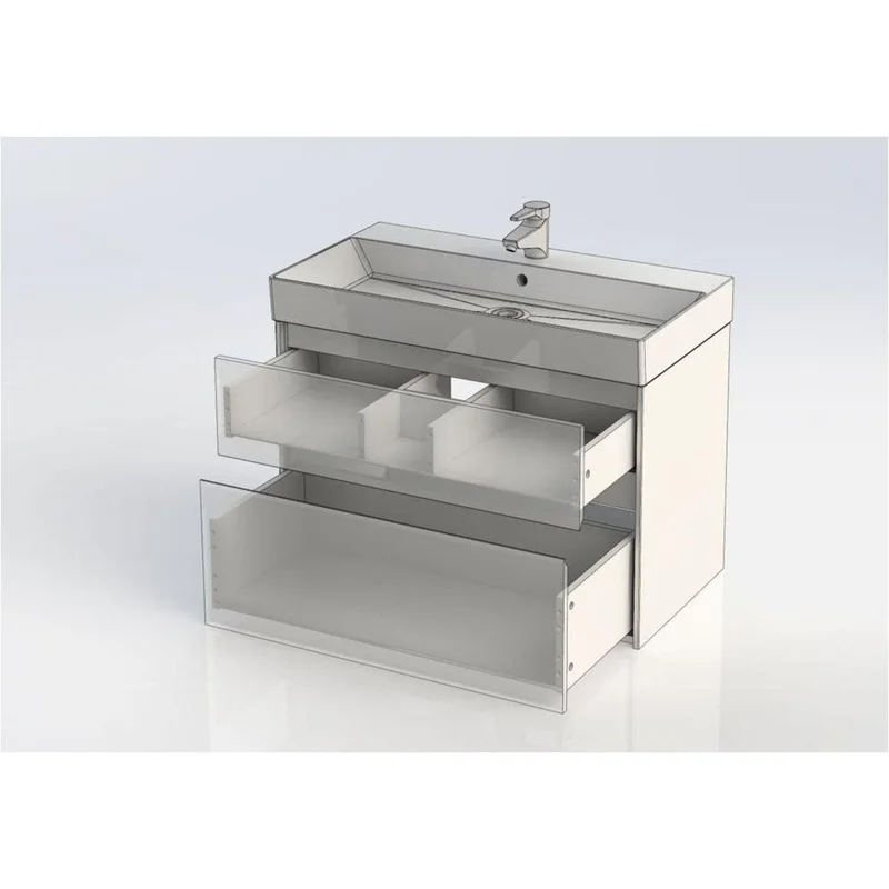 Тумба под раковину Aquanet Бруклин 85 белый