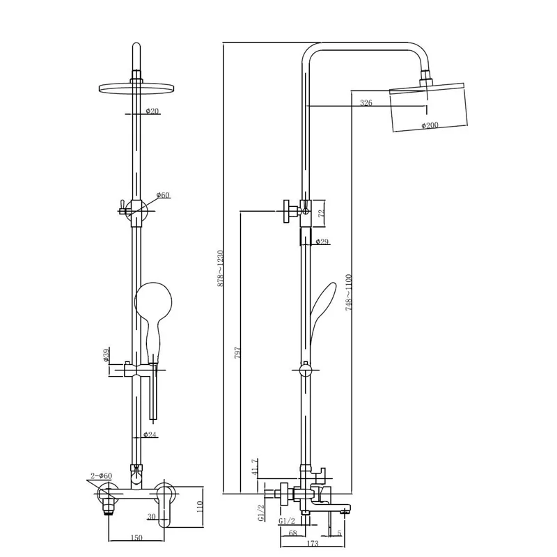 Душевая стойка Aquanet Passion R3