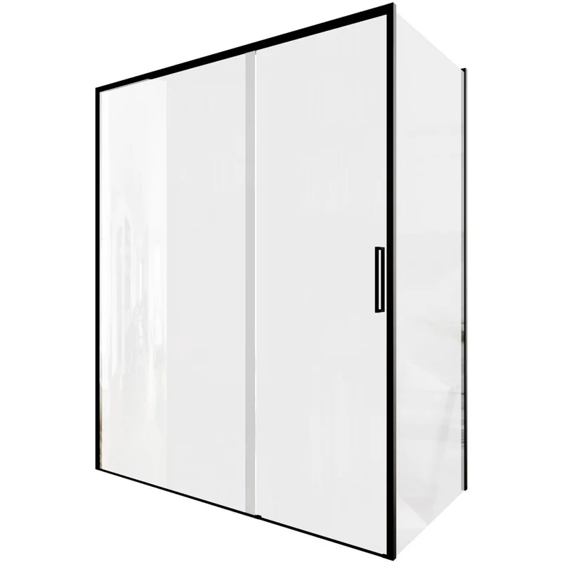 Душевой уголок Aquanet Pleasure Evo 160x90 AE65-160x90-BT профиль черный, прозрачное стекло
