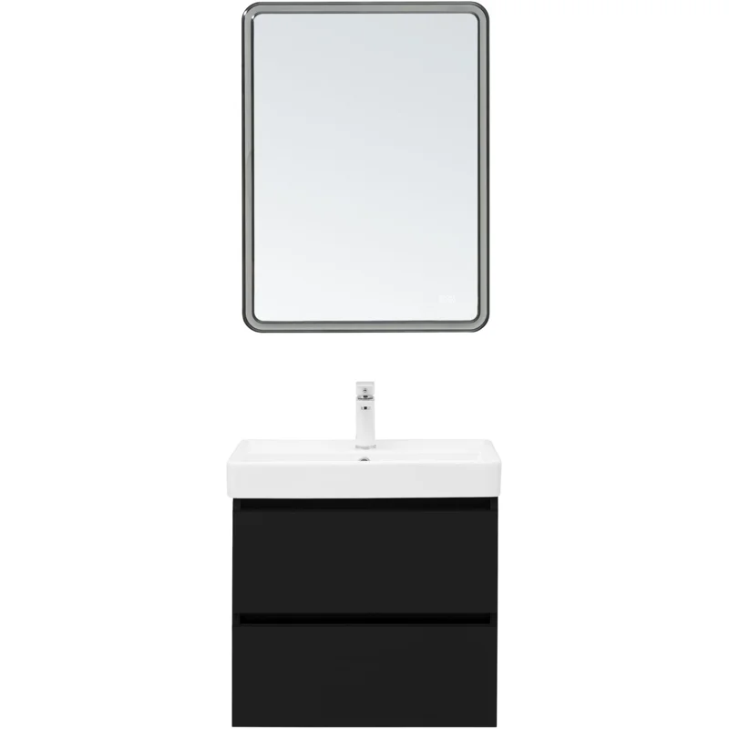 Тумба под раковину Aquanet Вега 2.0 60 черный