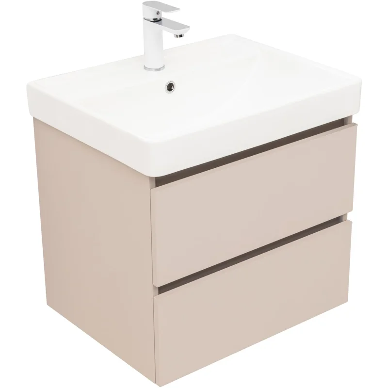 Тумба под раковину Aquanet Вега 2.0 60 бежевый