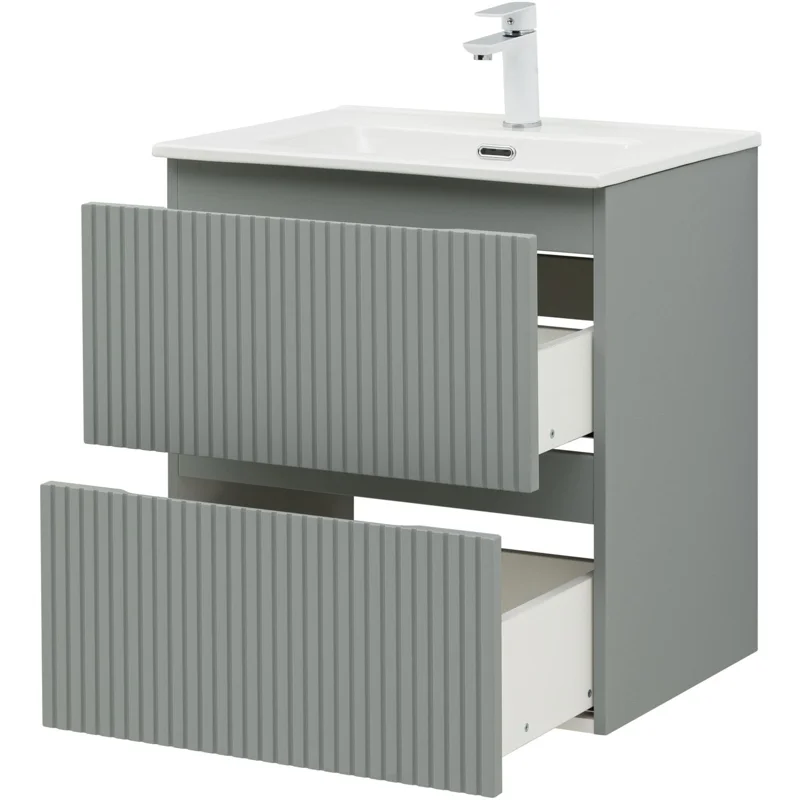 Тумба под раковину Aquanet Джейн (Flat) 60 мисти грин