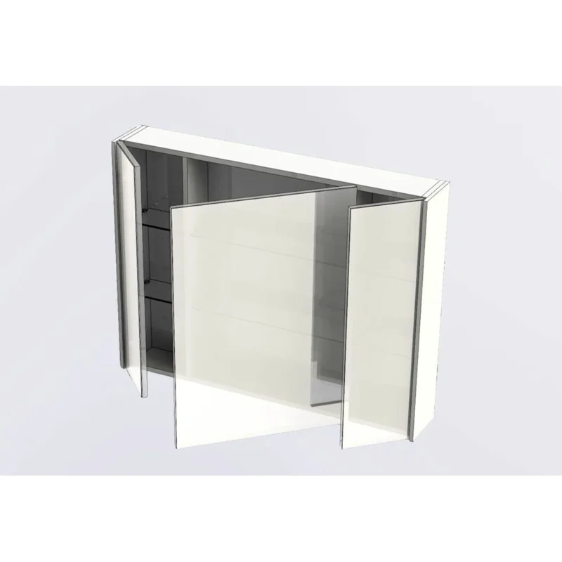 Зеркальный шкаф Aquanet Латина 100 белый