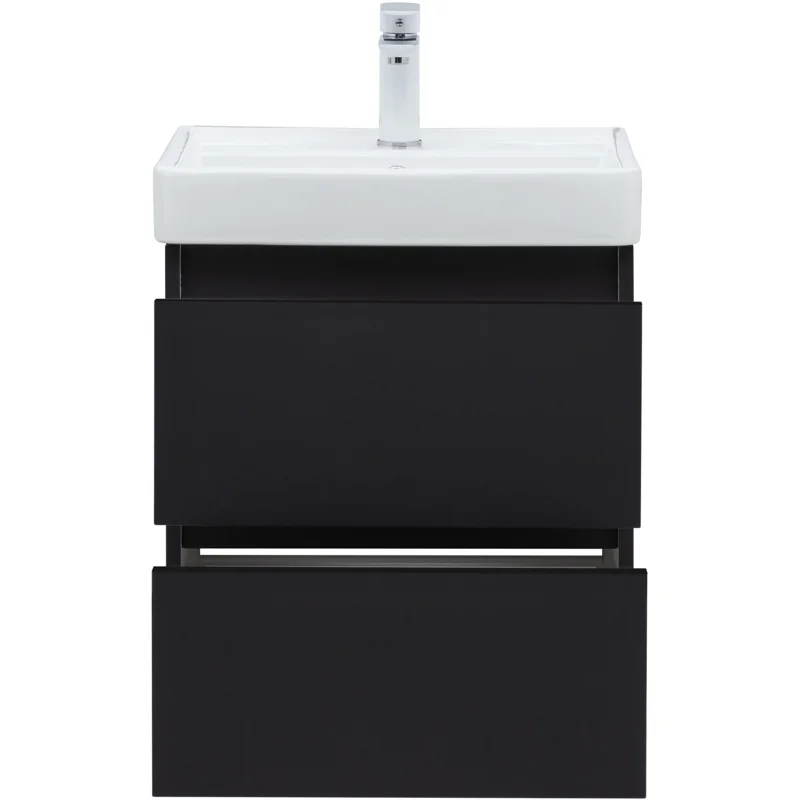 Тумба под раковину Aquanet Вега 2.0 50 черный