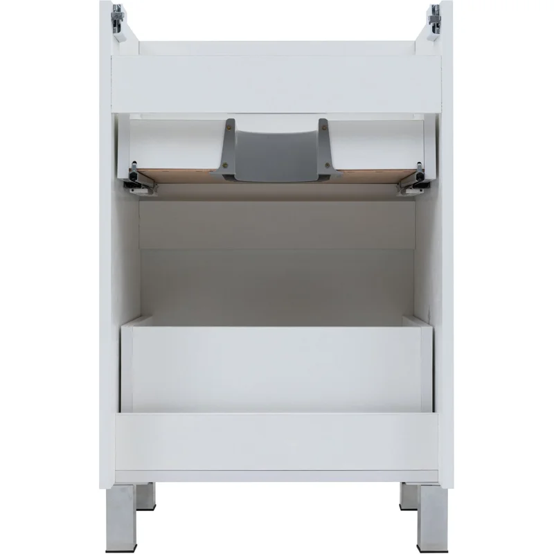 Тумба под раковину Aquanet Вега 50 напольная, белый глянец