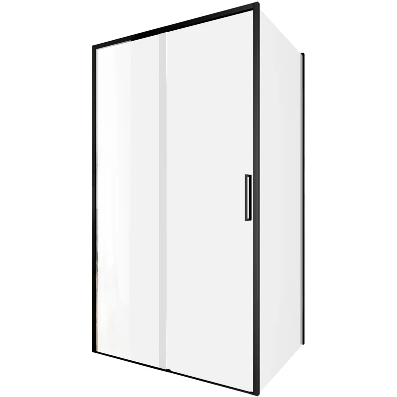 Душевой уголок Aquanet Pleasure Evo 110x90 AE65-110x90-BT профиль черный, прозрачное стекло