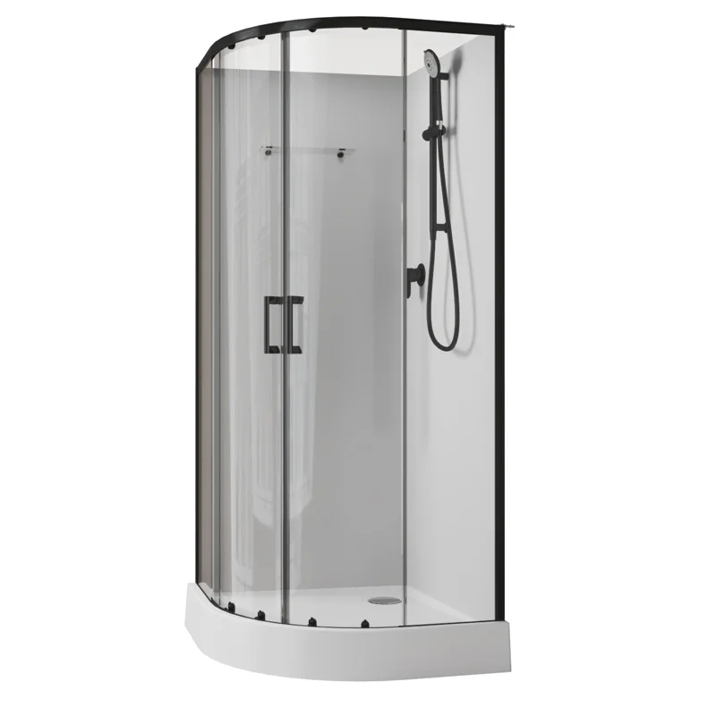 Душевая кабина Aquanet Passion EVO 100R Black 100x100