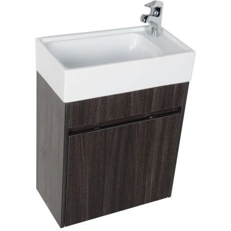 Тумба с раковиной Aquanet Лидс 50 эвкалипт мистери