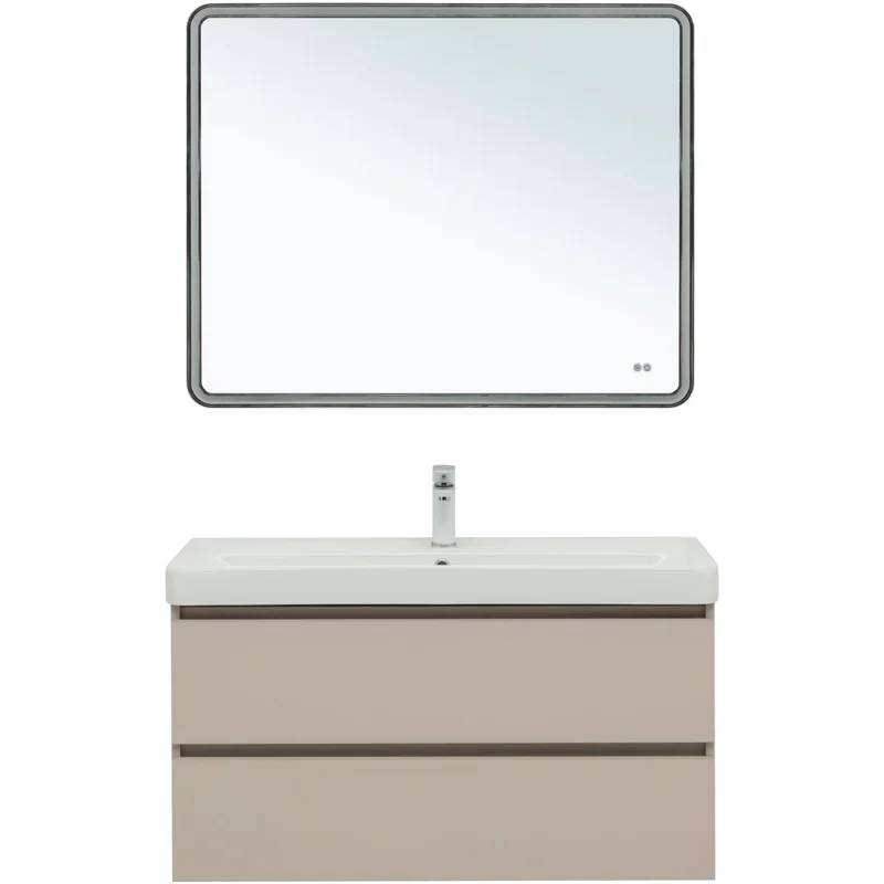 Тумба под раковину Aquanet Вега 2.0 100 бежевый
