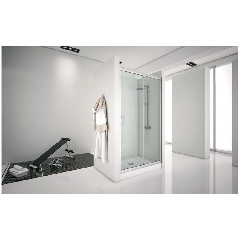 Душевая дверь Aquanet Alfa NAA6121 130, прозрачное стекло