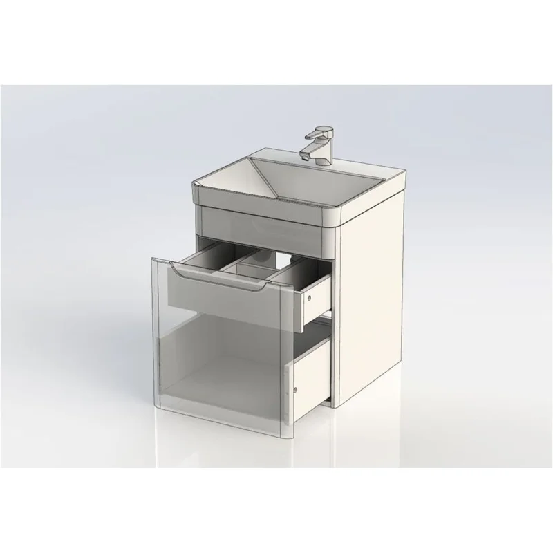 Тумба с раковиной Aquanet София 50 белый