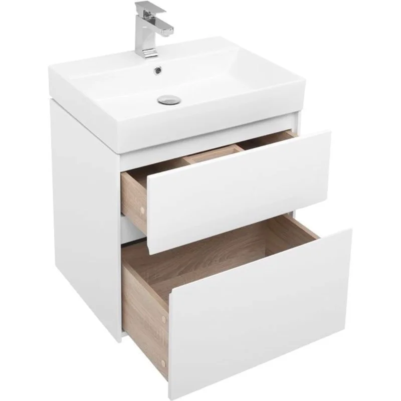 Тумба с раковиной Aquanet Бруклин 60 белый