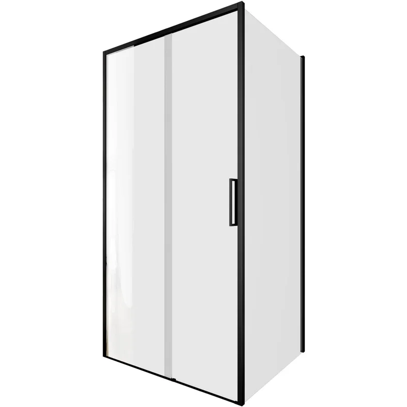 Душевой уголок Aquanet Pleasure Evo 100x90 AE65-100x90-BT профиль черный, прозрачное стекло