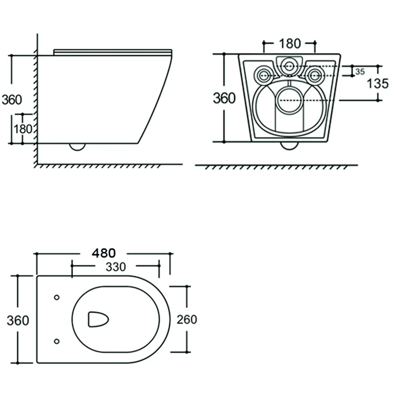 Унитаз подвесной Aquanet Atago 3.0 Tornado белый